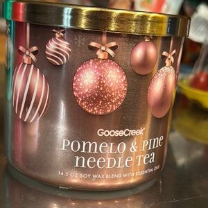 Pomelo & Pine Needle Tea Candle - Pink and Gold